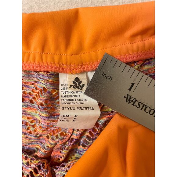 Reef Size Medium Womens Swim Shorts Mesh‎ Fold-over Waist Swim Water Summer - Picture 5 of 7